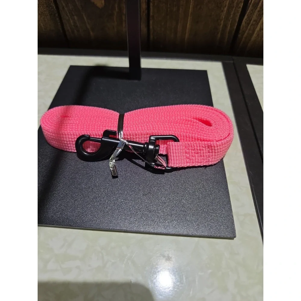 X-Small Pink & Yellow Dog Harness W/leash